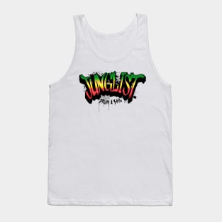 JUNGLIST  - Graffiti Spray Paint (black/red/gold/green) Tank Top